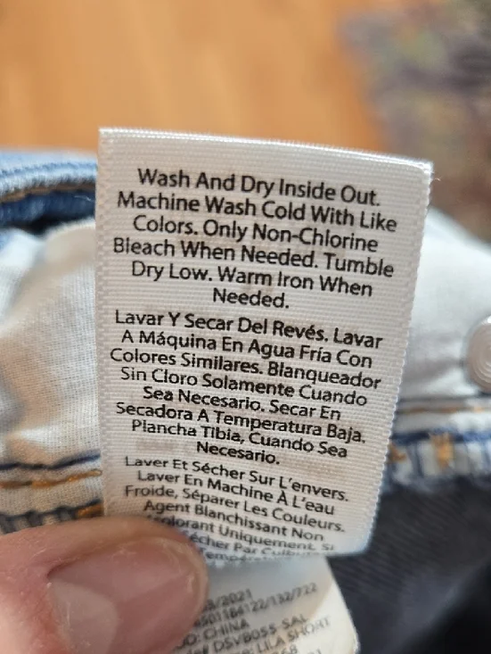 Sofia by sofia vergara Distressed High-Rise Denim Shorts - Blue Size 12 - Picture 10 of 10